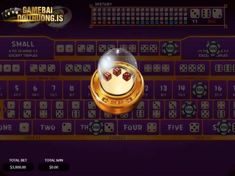 Đặt cược và tiến hành tung xúc xắc 