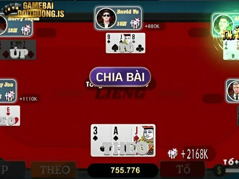 Luật chia bài khi chơi Liêng 789Club 