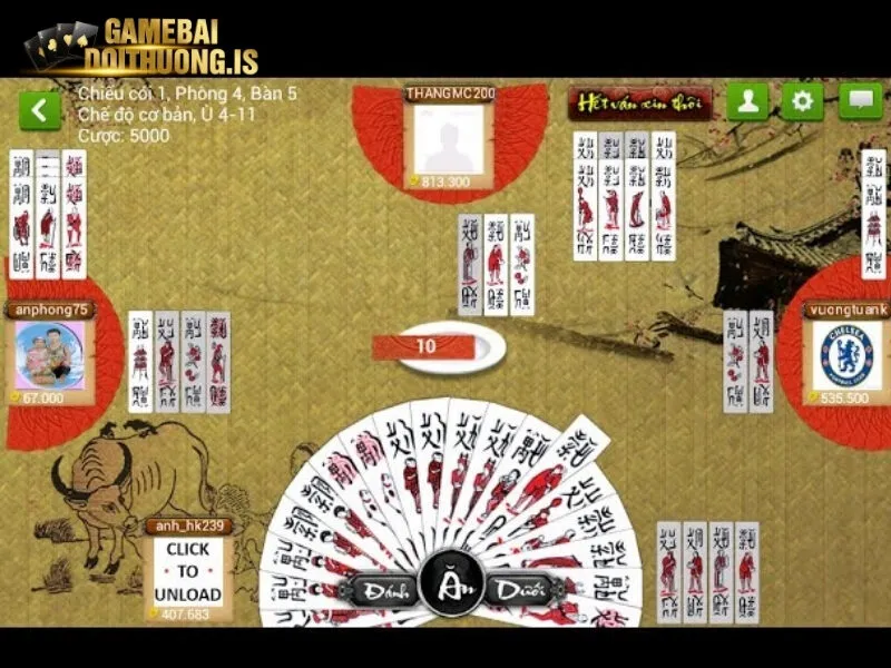 Luật chia các lá bài khi chơi