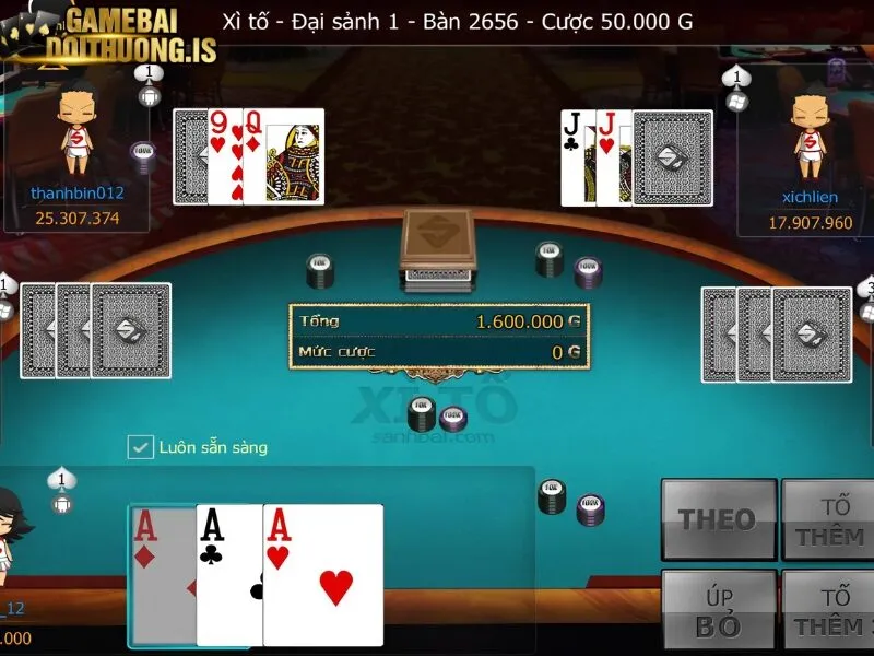 Quy trình chơi xì tố online cho người chơi 