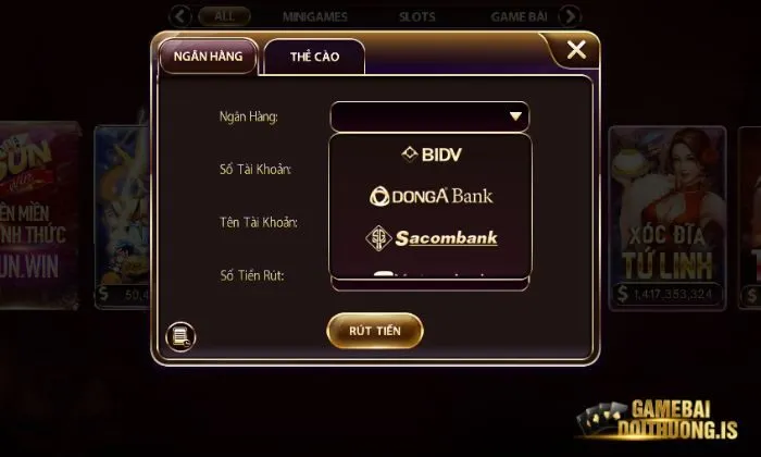 Nạp - rút tiền nhanh chóng tại Sunwin