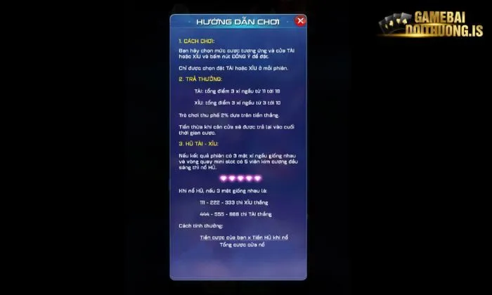 Luật chơi Tài Xỉu Ric chi tiết