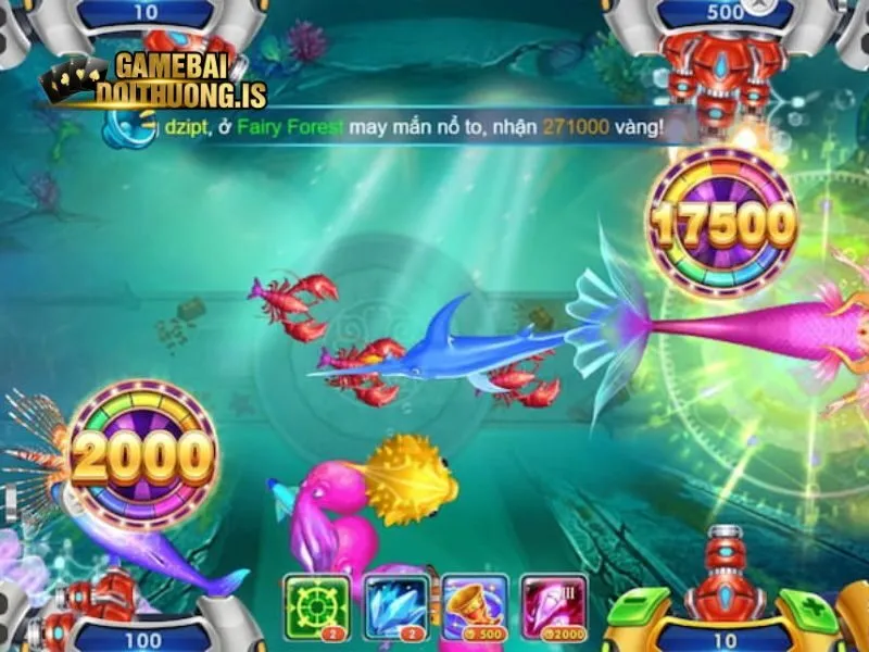 Ưu tiên các mục tiêu lớn để nhận thưởng cao trong bắn cá HITCLUB