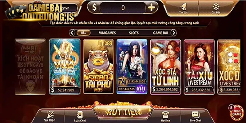 Tìm hiểu về sảnh game bài Nhatvip